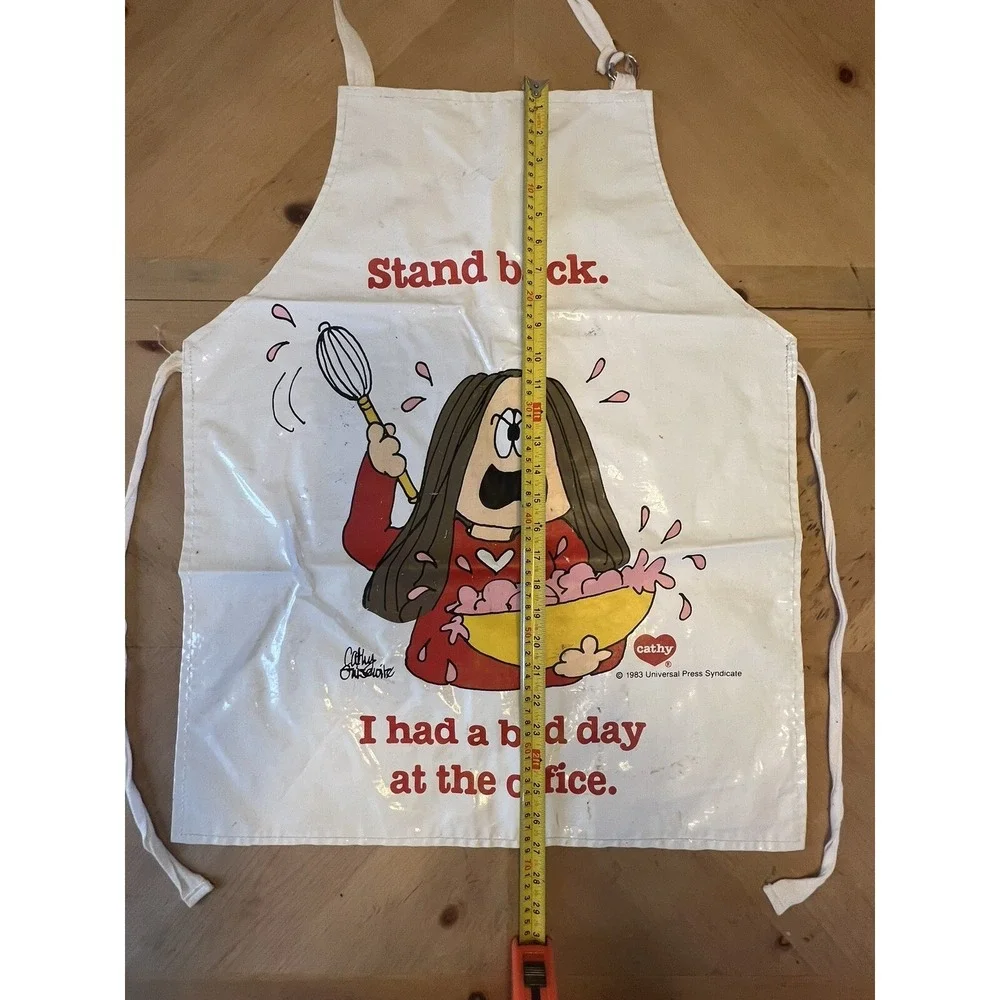 Cathy Cartoon Strip Cooking Apron Vintage 1983 Universal Press Syndicate